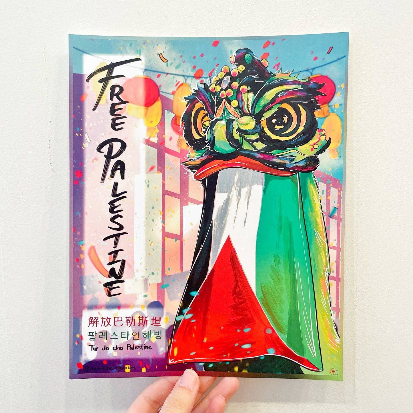 Asians 4 Palestine: Melon Print