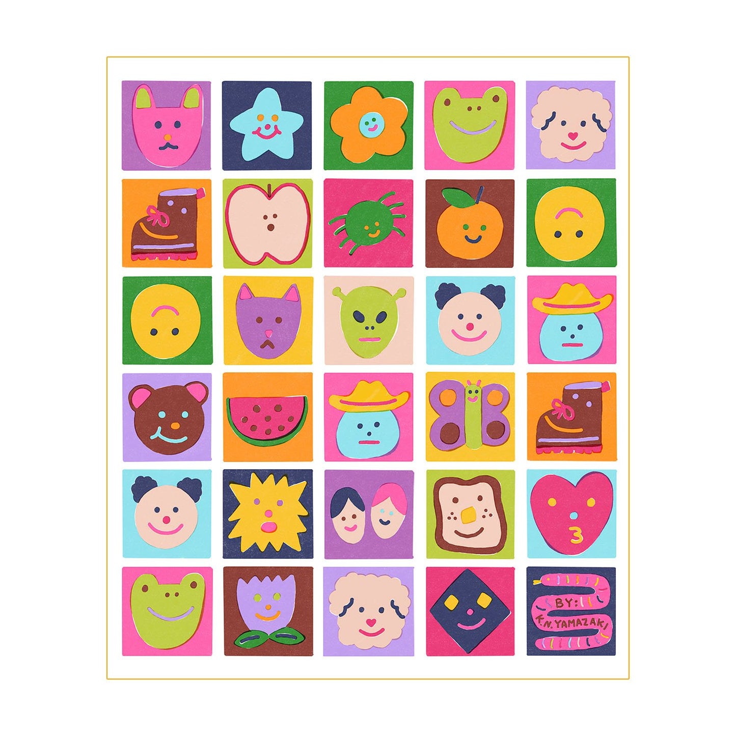 K. N. Yamazaki: Sticker Sheets
