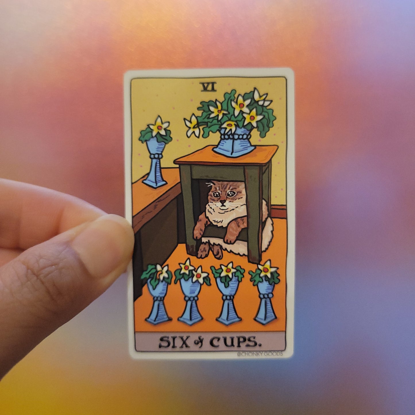 Ping Hatta: Cat Meme Tarot Stickers (Minor Arcana)