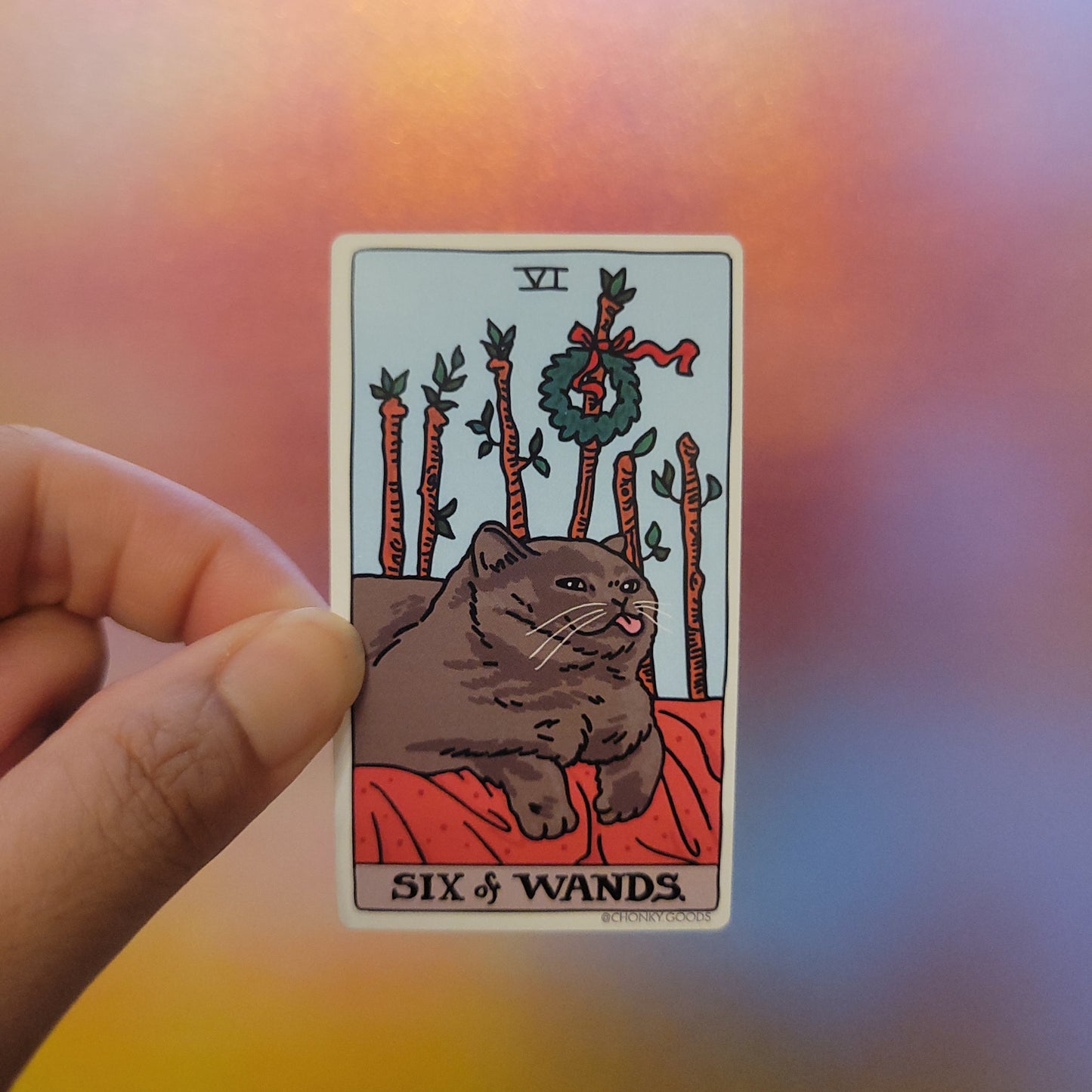 Ping Hatta: Cat Meme Tarot Stickers (Minor Arcana)