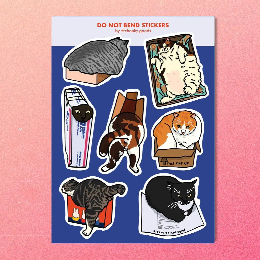 Ping Hatta: Cat Meme Sticker Sheets