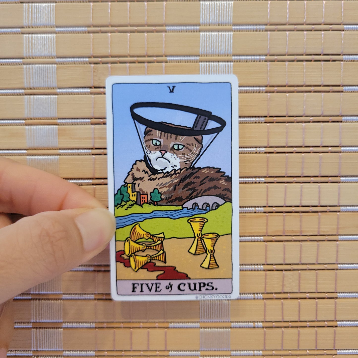 Ping Hatta: Cat Meme Tarot Stickers (Minor Arcana)