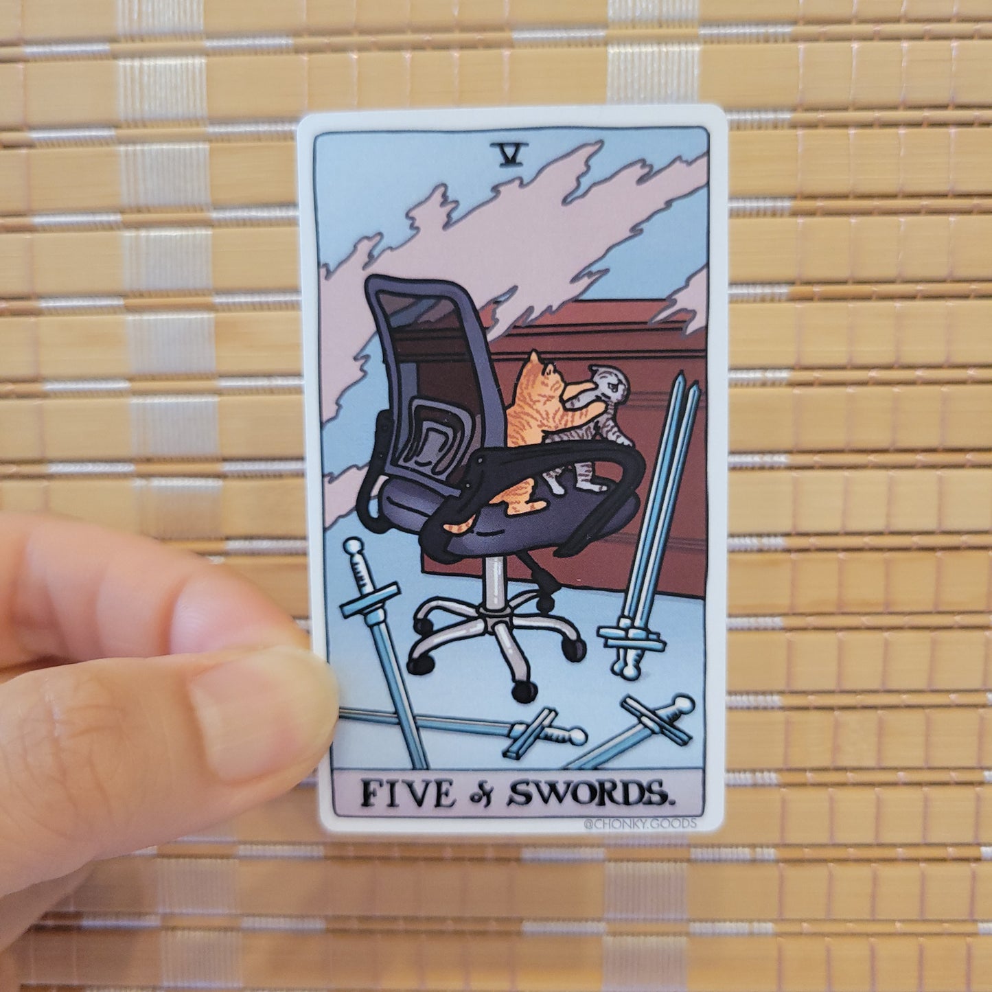 Ping Hatta: Cat Meme Tarot Stickers (Minor Arcana)