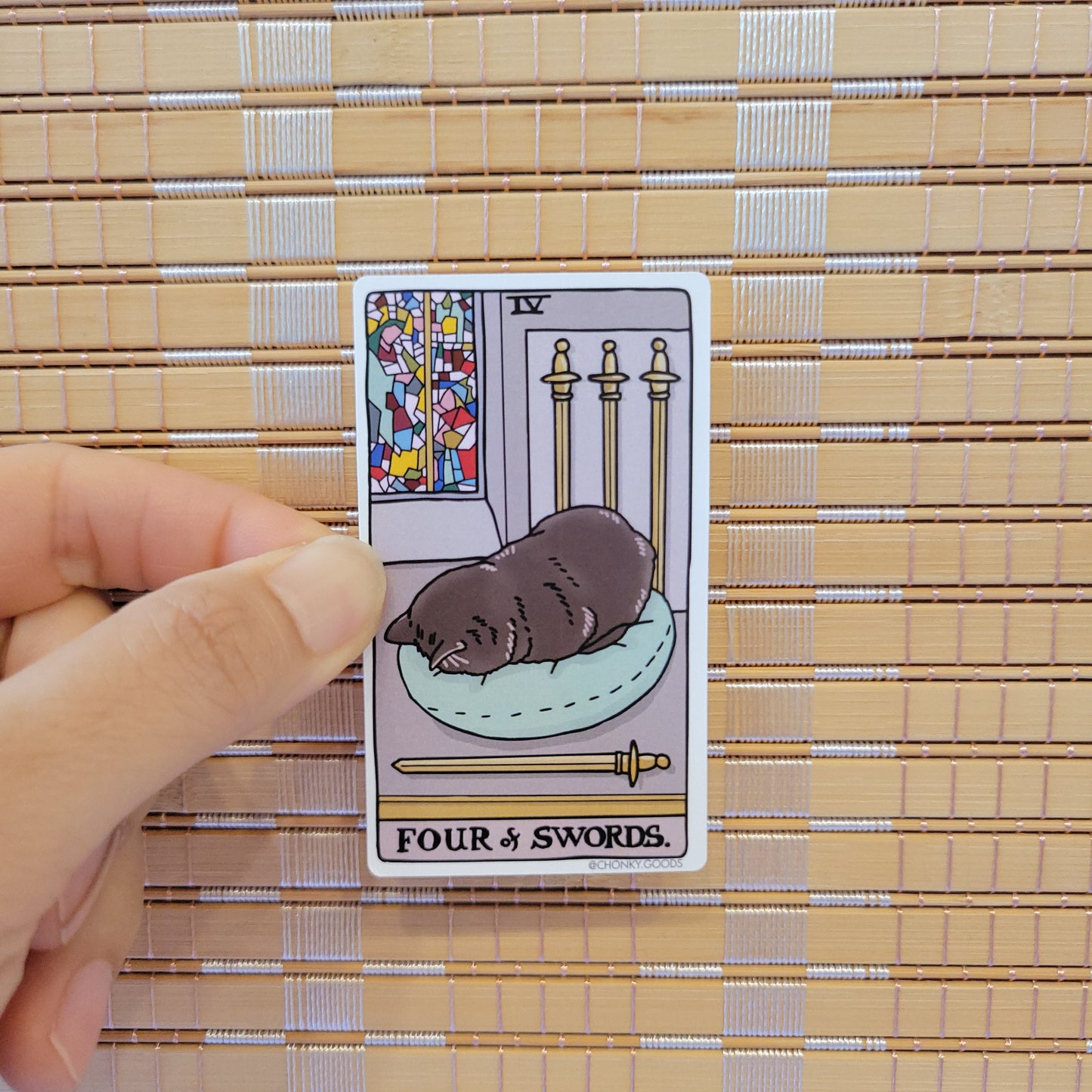 Ping Hatta: Cat Meme Tarot Stickers (Minor Arcana)