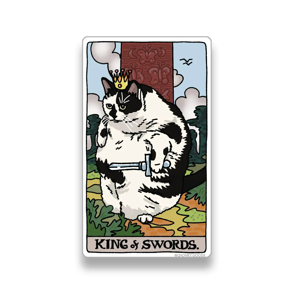 Ping Hatta: Cat Meme Tarot Stickers (Minor Arcana)