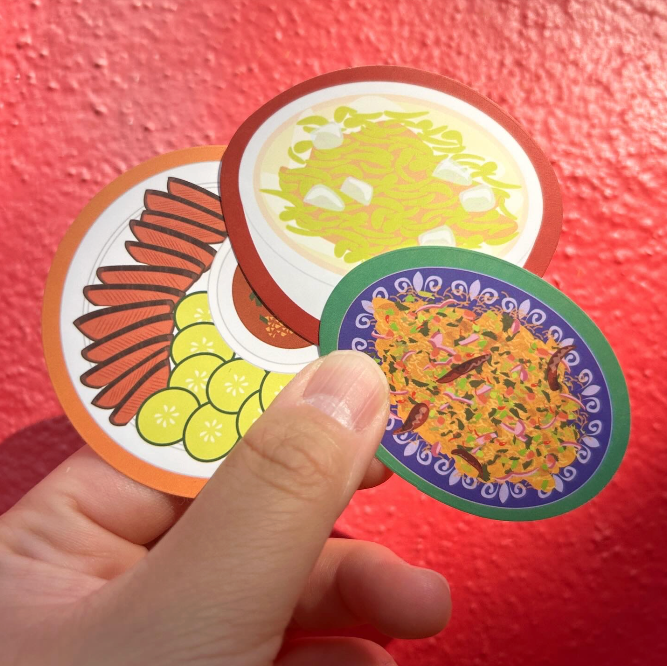 Kim Sandara: Lao Food Sticker Pack