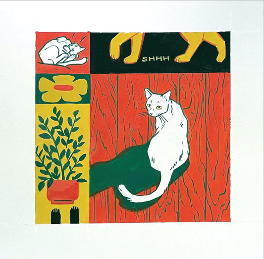 Tory Sica: Cat Café Paintings