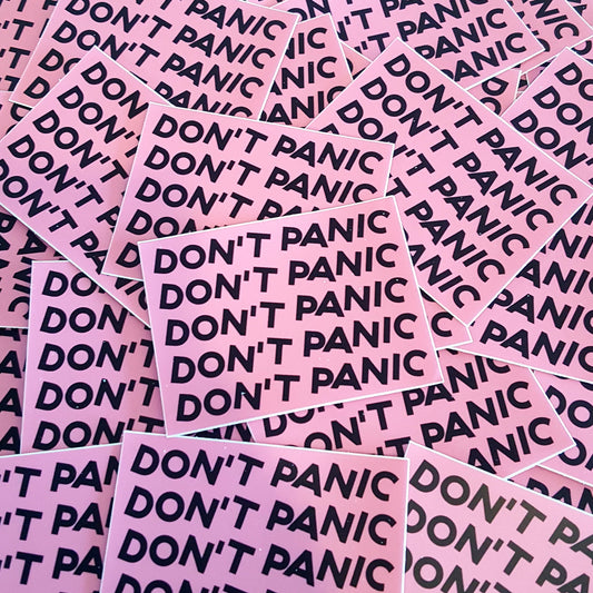 IRWIN, Todd: DON'T PANIC Sticker