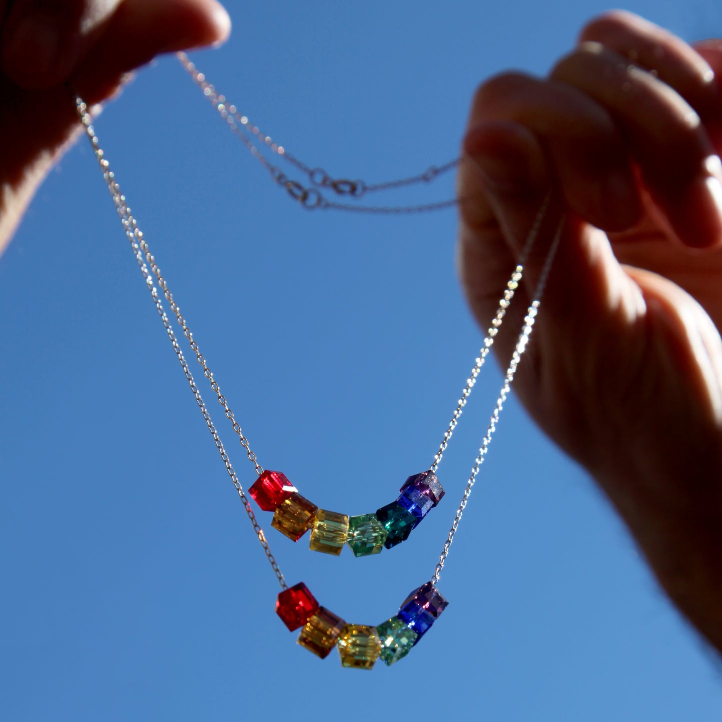 Ellen Chiu: Rainbow Crystal Necklace