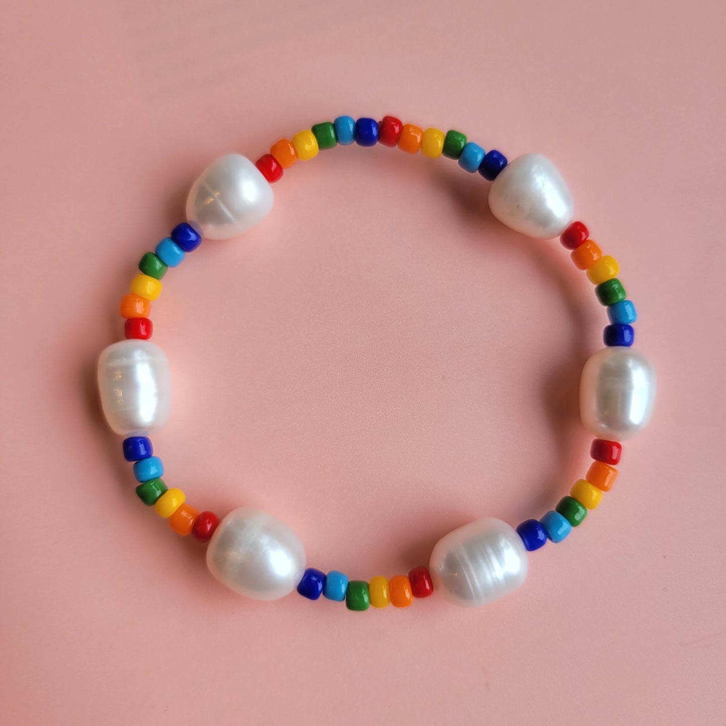 Ellen Chiu: Rainbow Pearl Bracelet