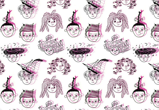 Helen Chau: 'Hair Piece' Gift Wrap Sheets