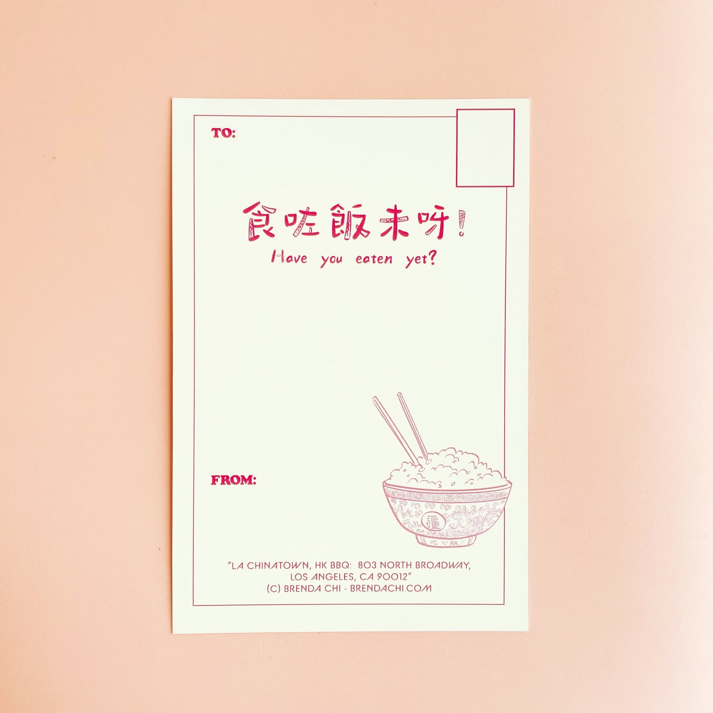 Brenda Chi: Roast Duck Postcard