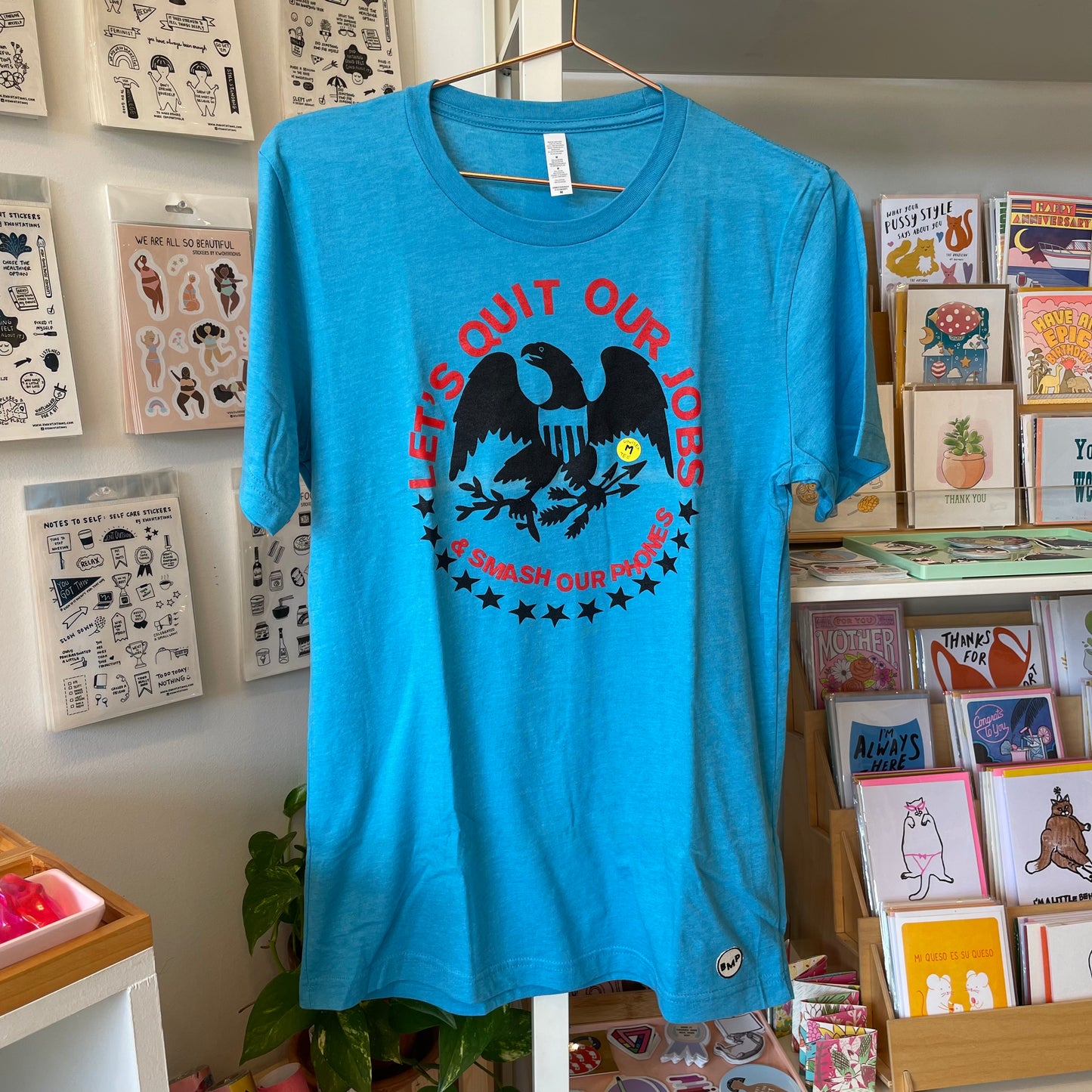 Bitmap Press: Let's Quit Our Jobs & Smash Our Phones T-Shirt