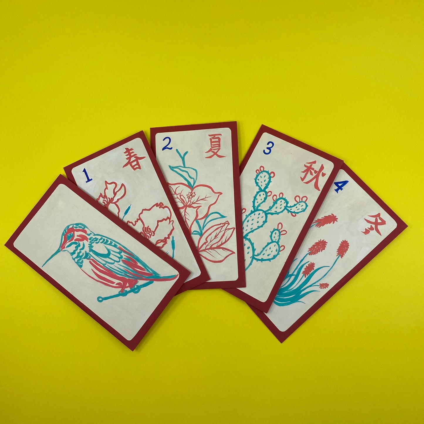 Diana Ho: Mahjong Red Envelope Paintings