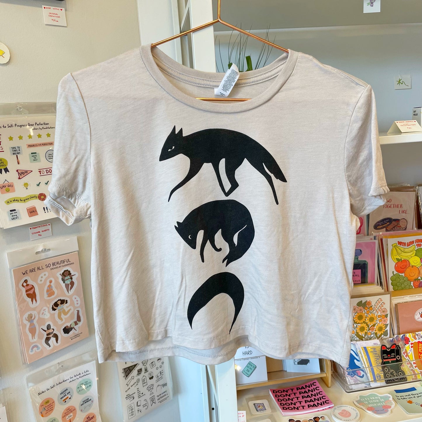 Sarofox: Moon Phases Cropped T-shirt
