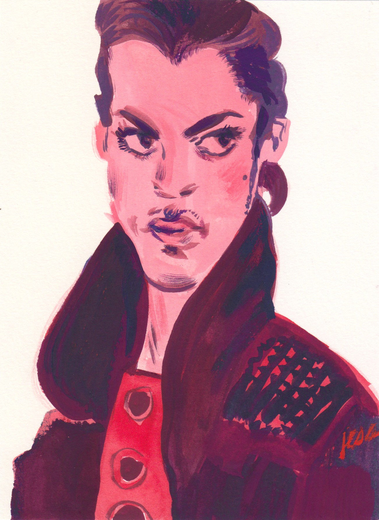 Jess Ruliffson: Gouache Prince Portraits