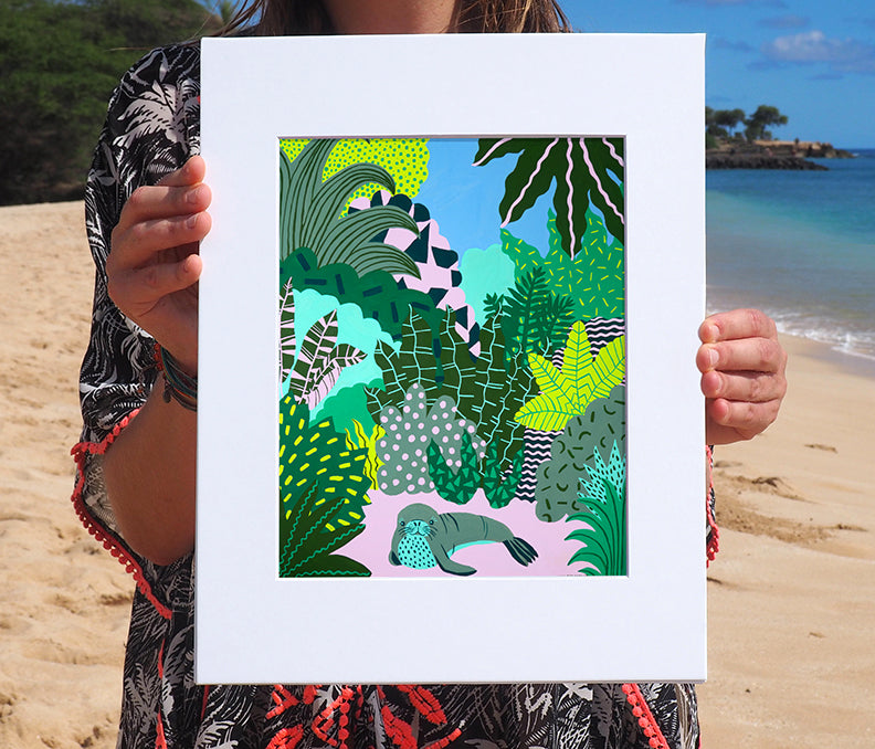 Kim Sielbeck: Monk Seal Sighting Print