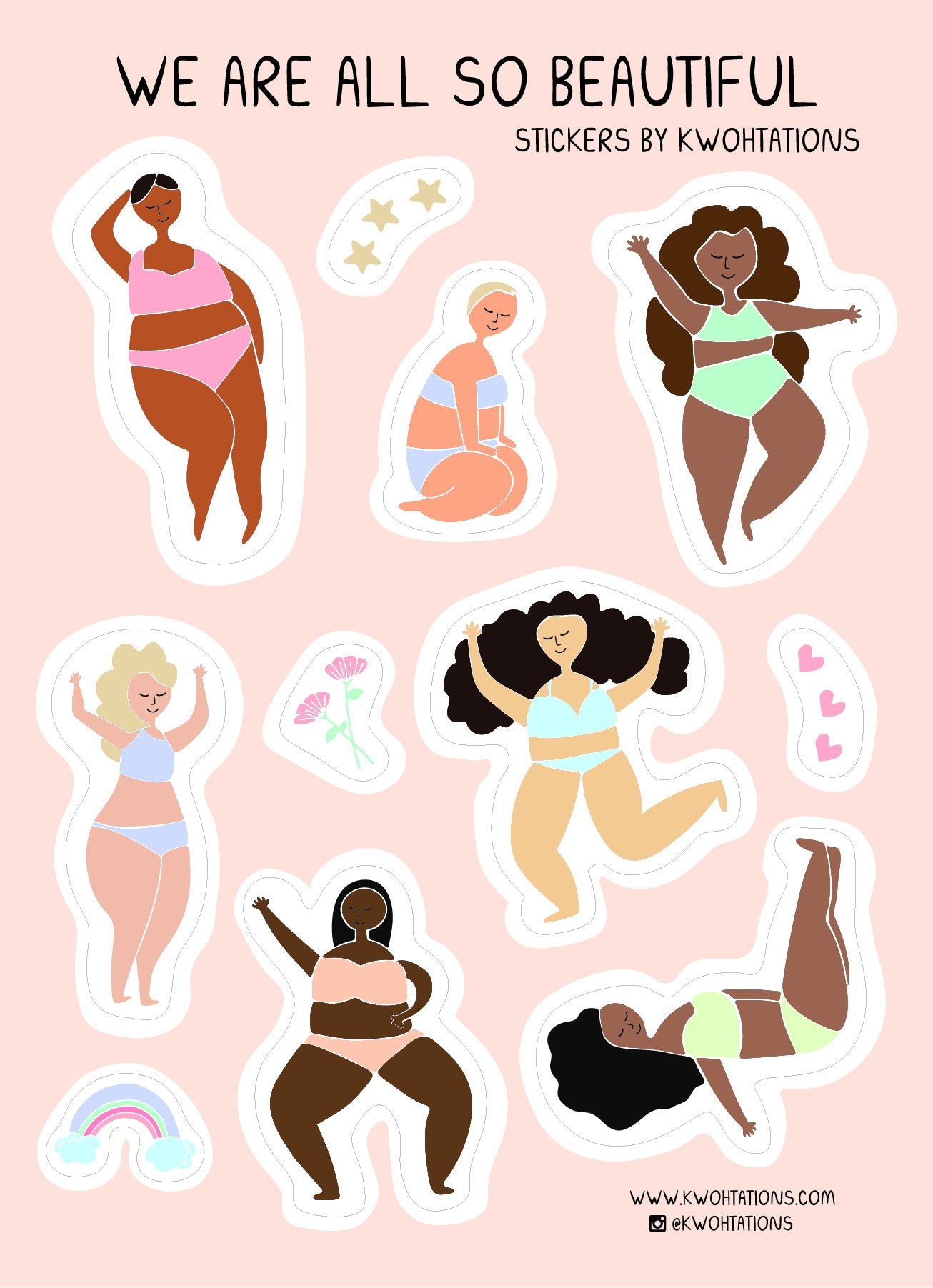 Kwohtations: Sticker Sheets