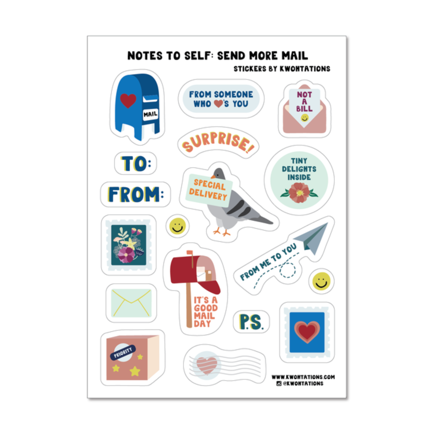 Kwohtations: Sticker Sheets