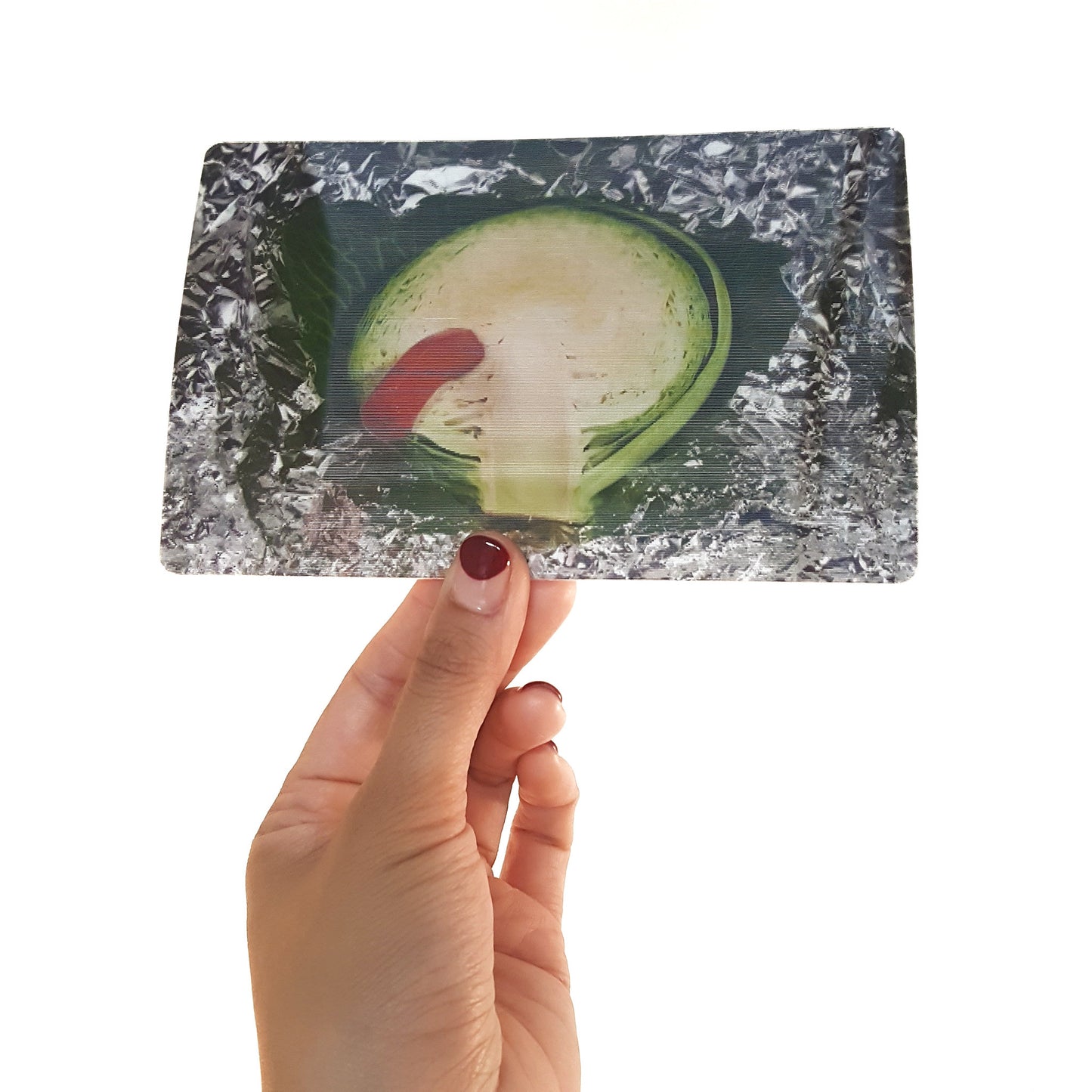 LAZY MOM: Hot Dog in Cabbage Lenticular