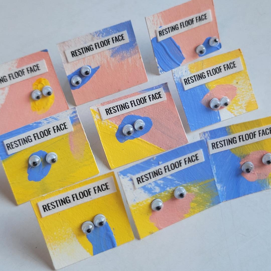 RESTING FLOOF FACE: Googly Eye Earrings