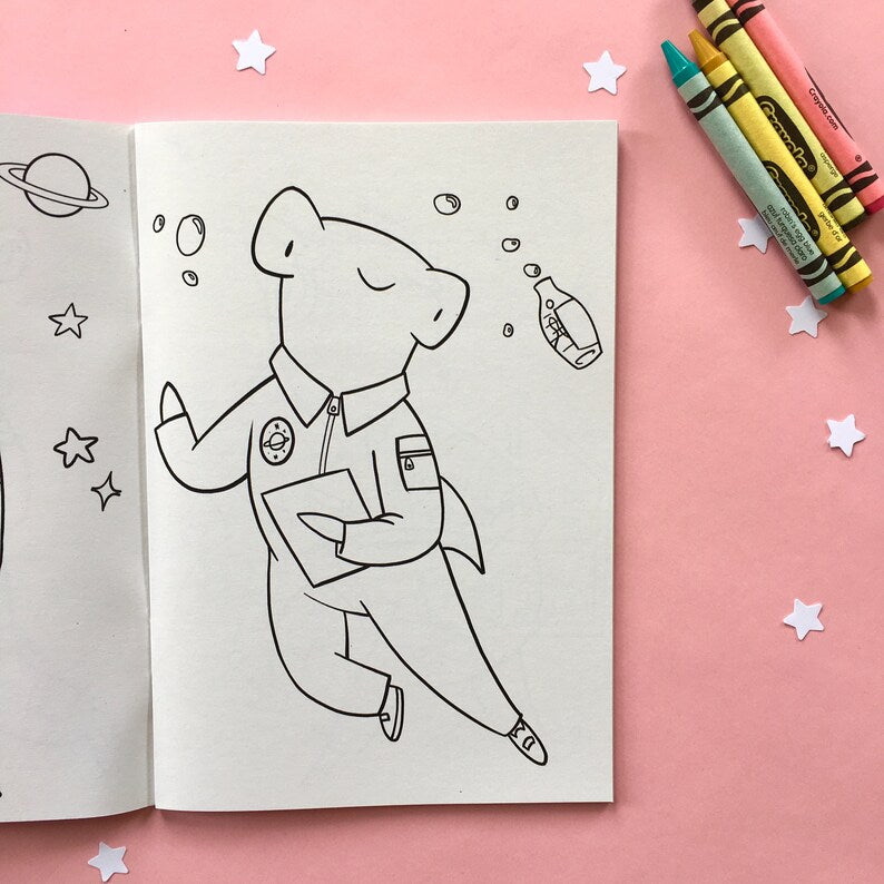 Nethery Engblom: Slumber Party Chameleon Coloring Book