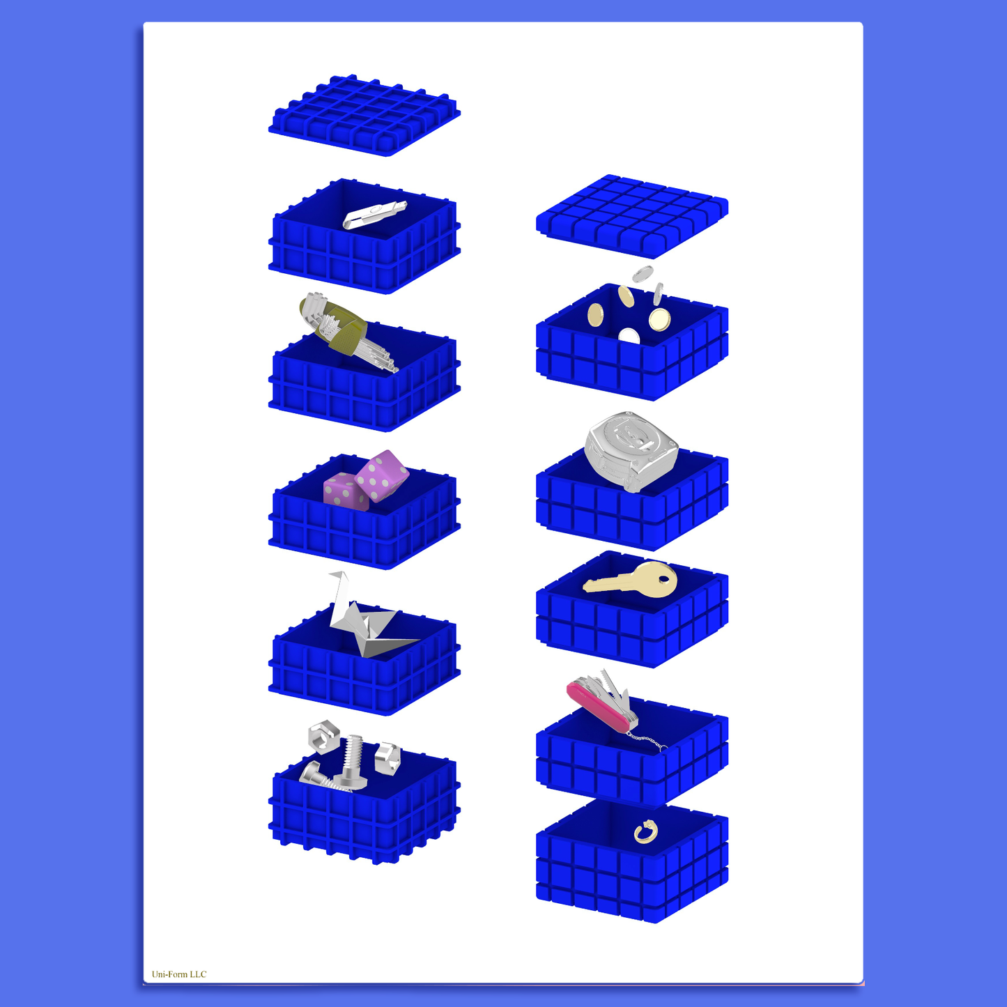 Uni-Form LLC: Stack Tray Print