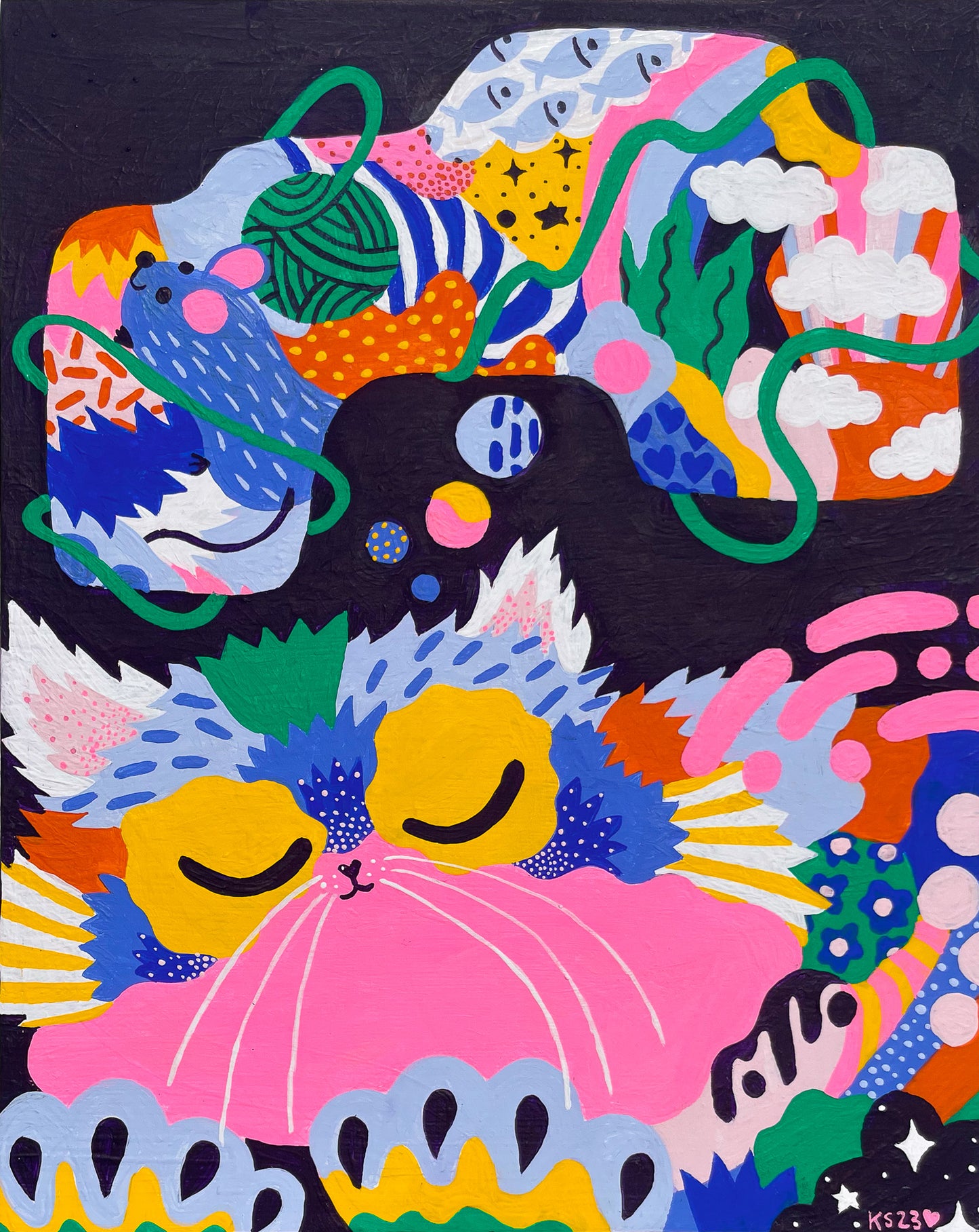 Kim Sielbeck: Cat Café Paintings