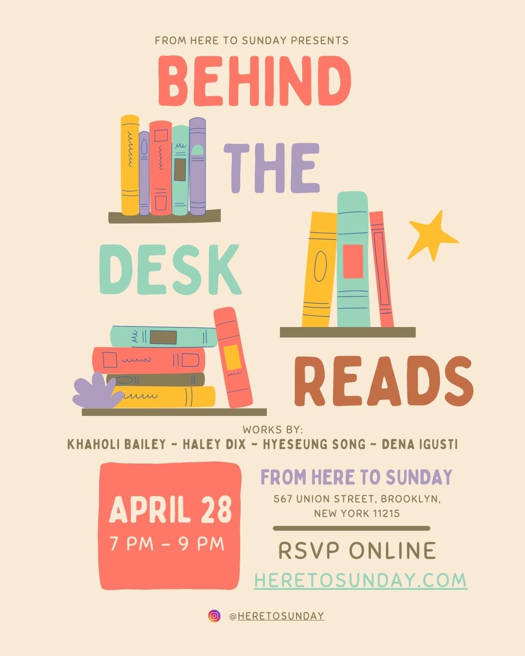 Behind the Desk: Reads (APR 28)