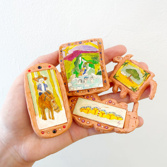 Glary Wu: Terracotta Frames with Drawing
