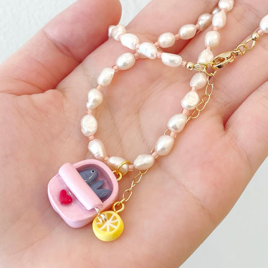 Warm Clay Co: Lover Sardine Can Pearl Necklace