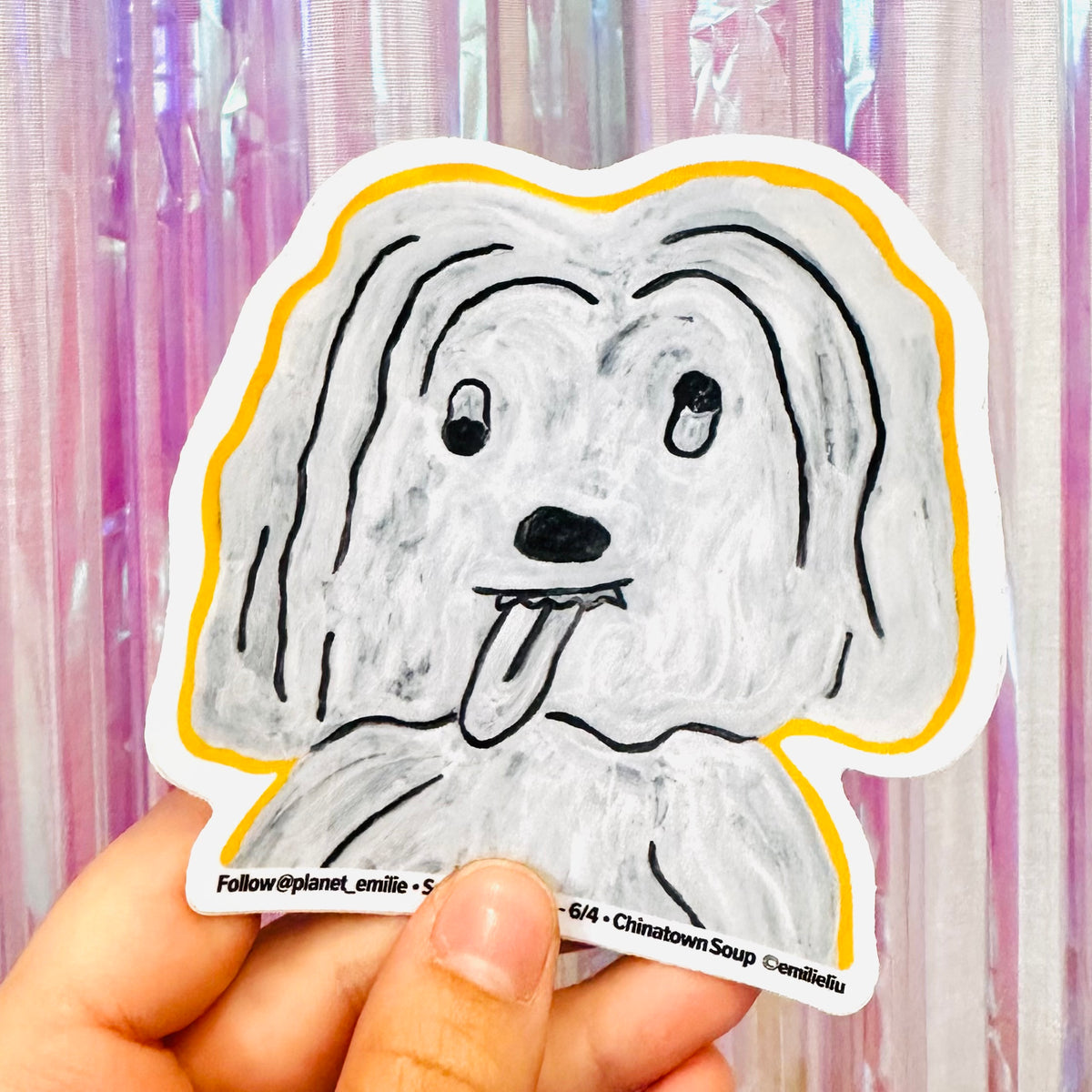 Emilie Liu: Dog Sticker