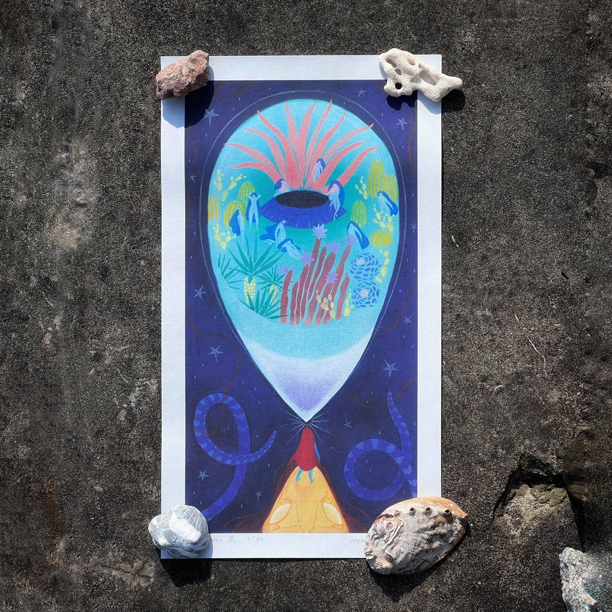 mosswater: Black Spring Prints