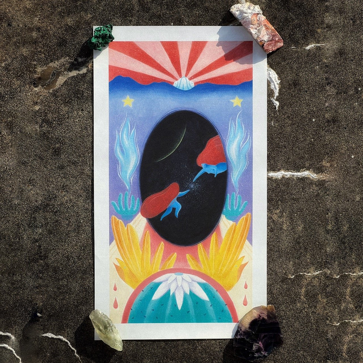 mosswater: Black Spring Prints