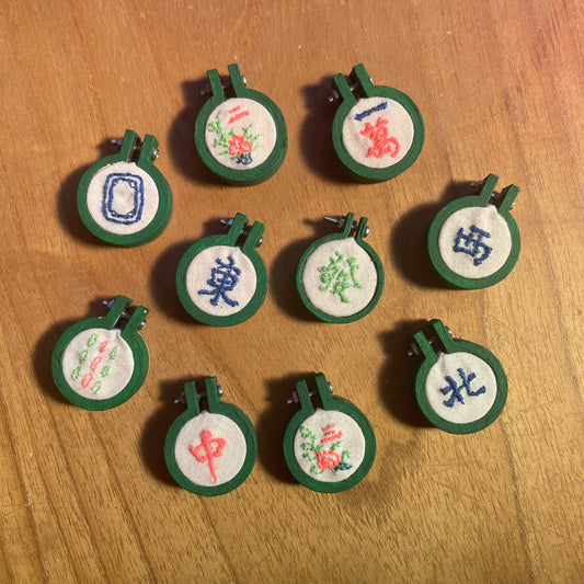 Diana Ho: Mini Mahjong Embroidery (assorted)
