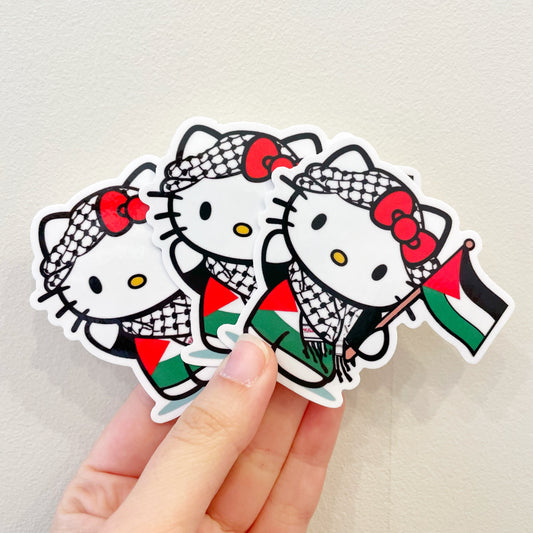 Angry Asian Womxn: Hello Kitty Pali Sticker