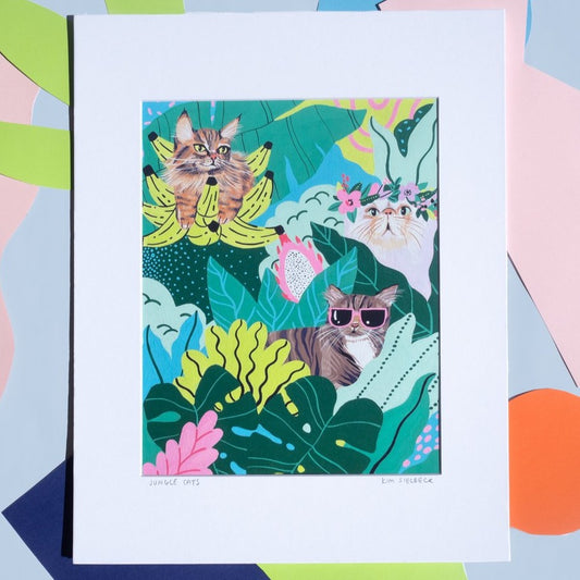 Kim Sielbeck: Cat Jungle Print