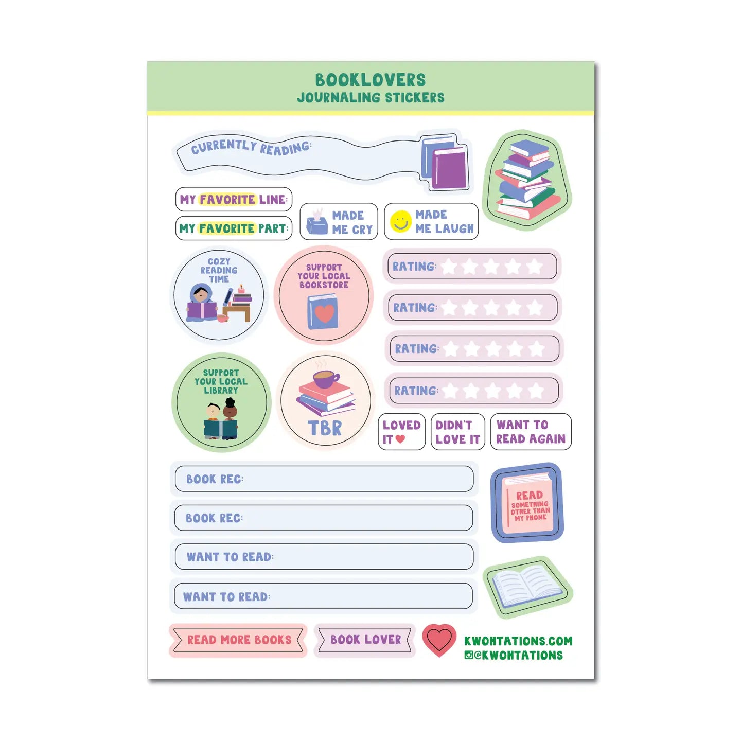 Kwohtations: Journaling Stickers