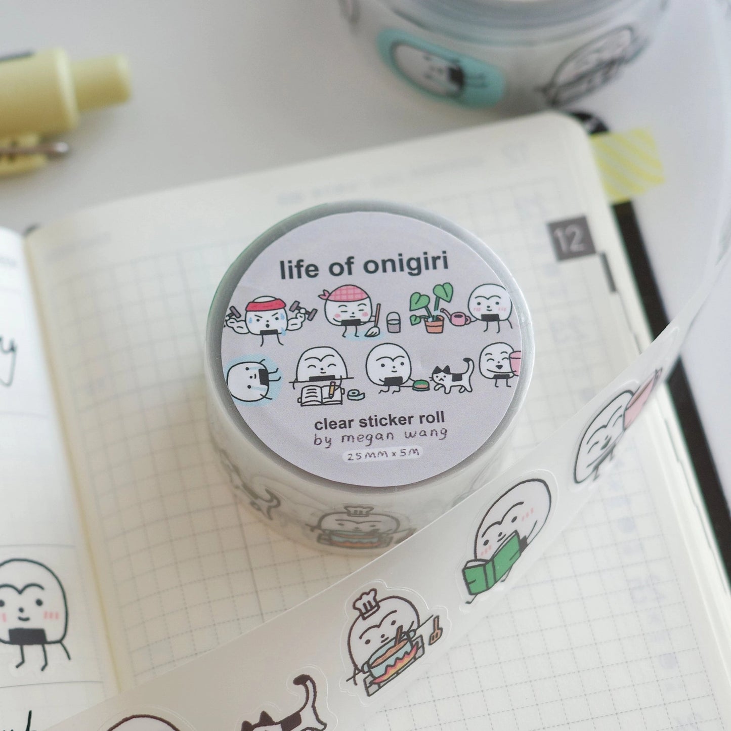 Megan Wang: Life of Onigiri Sticker Roll
