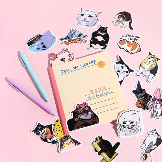 Ping Hatta: Cat Meme Die-Cut Stickers