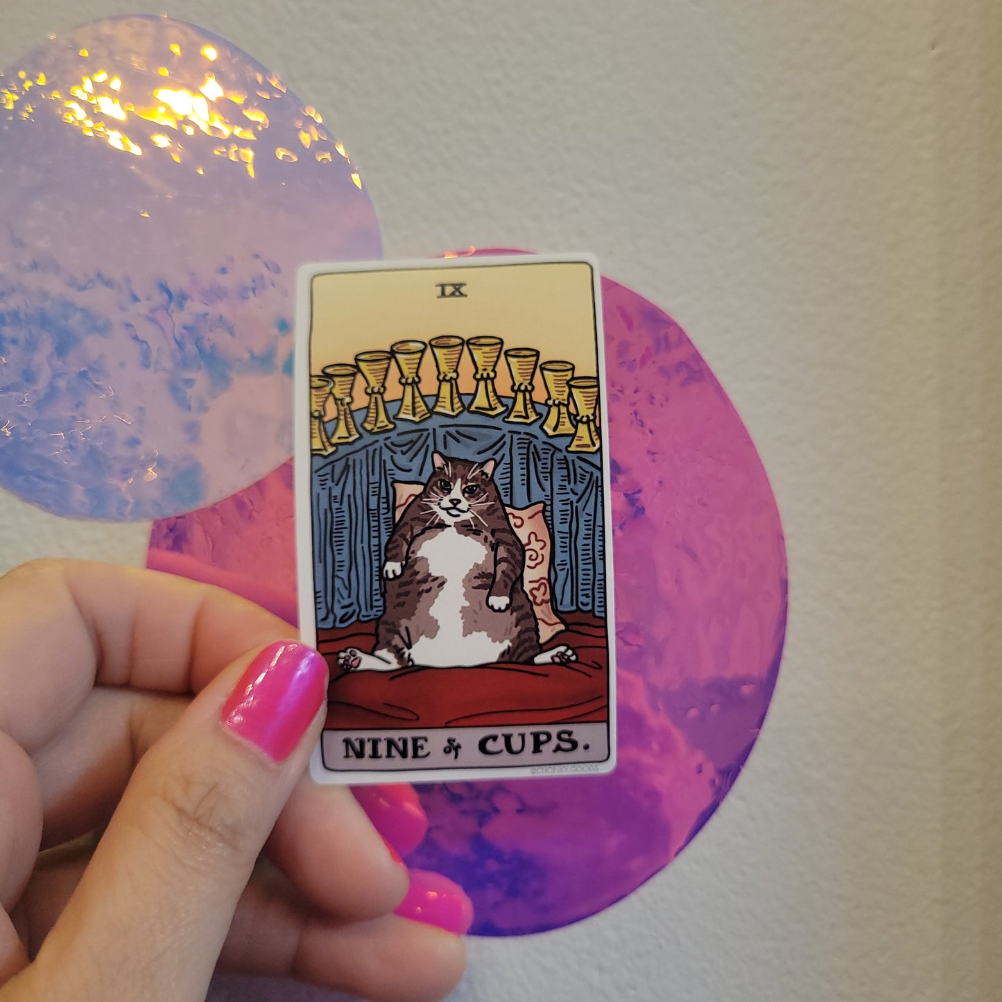 Ping Hatta: Cat Meme Tarot Stickers (Minor Arcana)