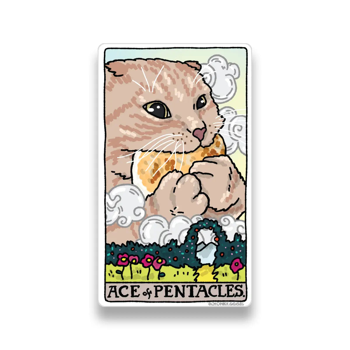 Ping Hatta: Cat Meme Tarot Stickers (Minor Arcana)