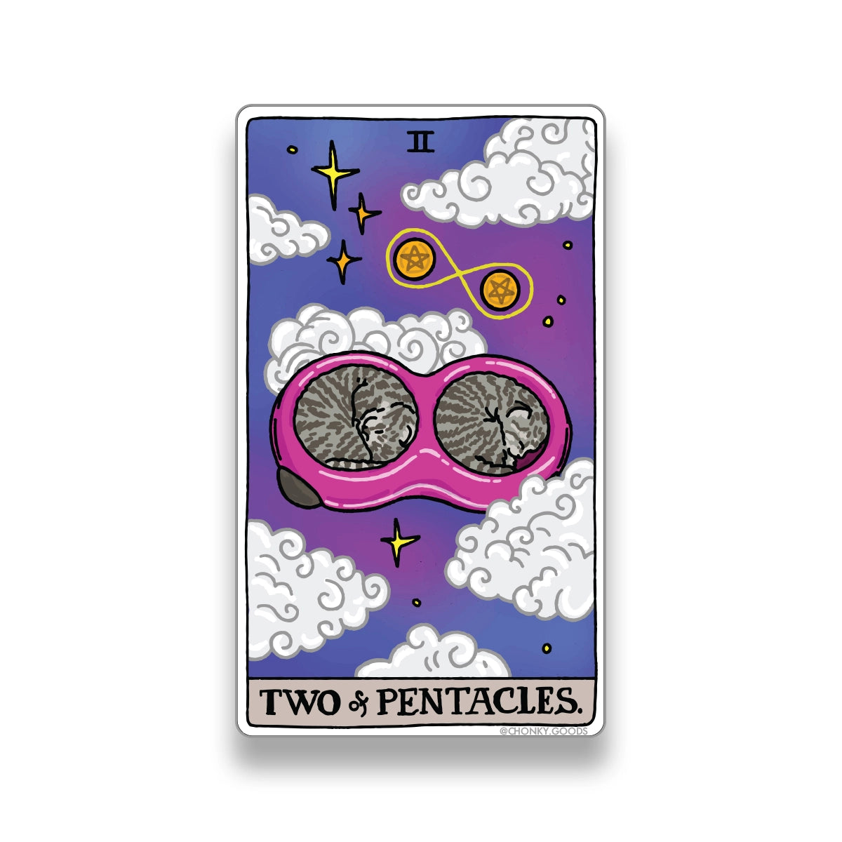 Ping Hatta: Cat Meme Tarot Stickers (Minor Arcana)