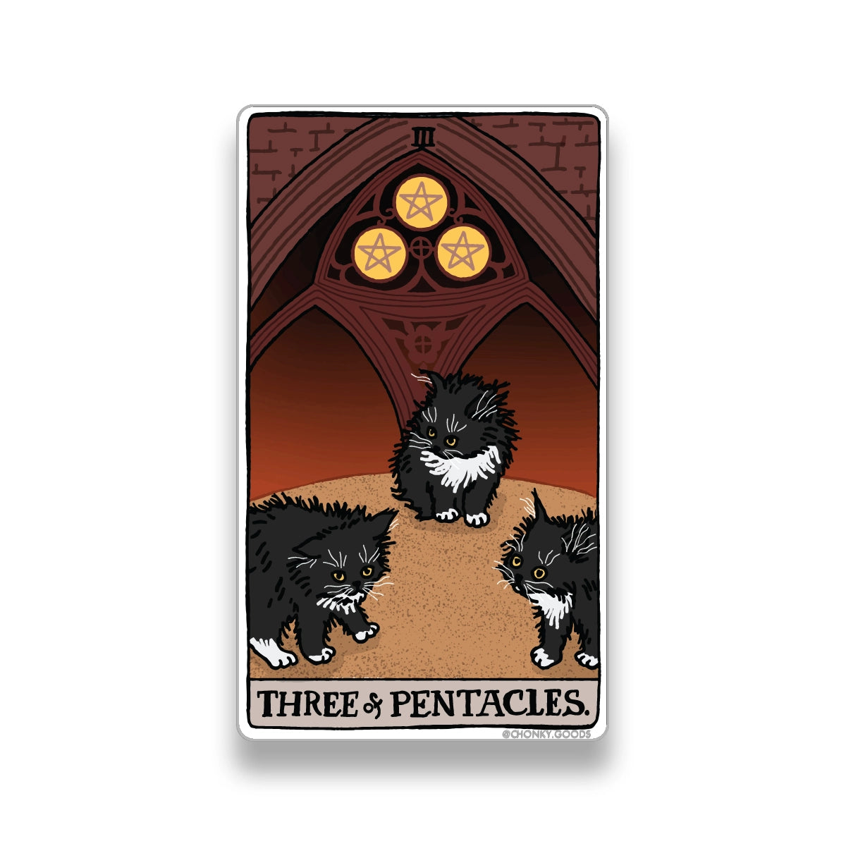 Ping Hatta: Cat Meme Tarot Stickers (Minor Arcana)