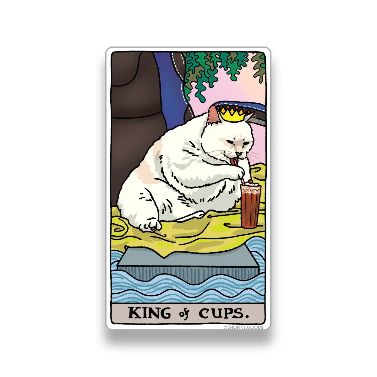 Ping Hatta: Cat Meme Tarot Stickers (Minor Arcana)