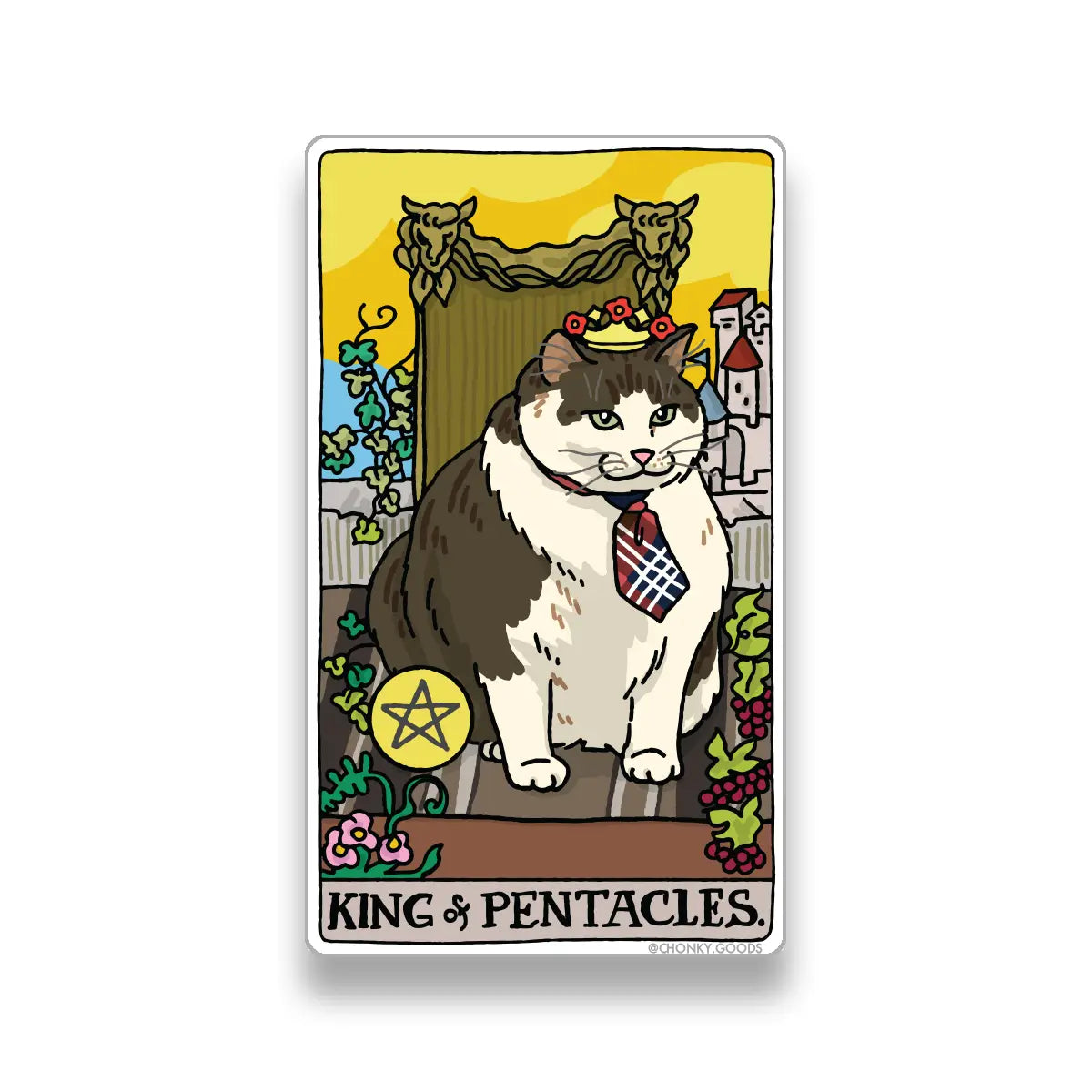 Ping Hatta: Cat Meme Tarot Stickers (Minor Arcana)