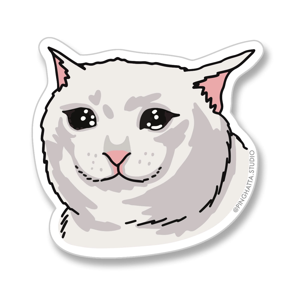 Ping Hatta: Cat Meme Die-Cut Stickers