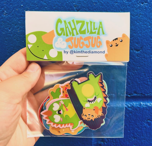 Kim Sandara: Gahzilla & Jugjug Sticker Pack