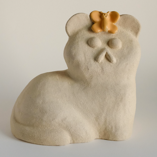 Thomas Colligan: Cat and Butterfly Sculpture