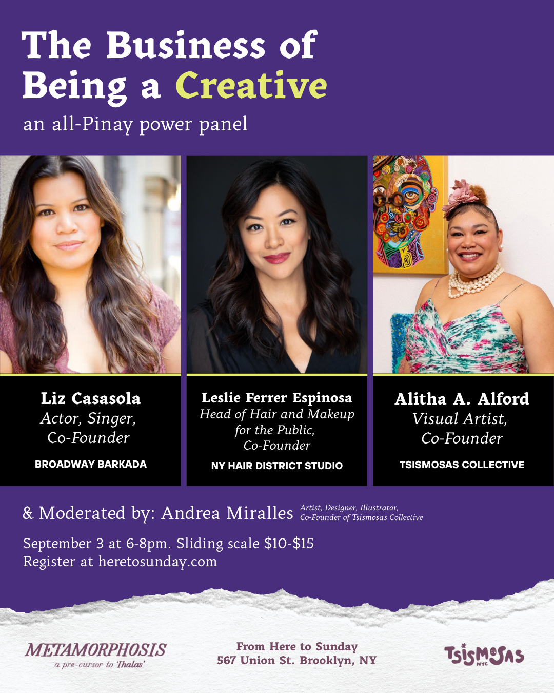 Tsismosas: The Business of Being a Creative (SEP 3)